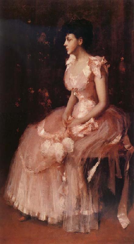 William Merritt Chase The girl in the pink France oil painting art